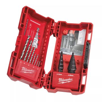 Milwaukee 48899350 Step & Drill Bit 10 Pc Combo Set
