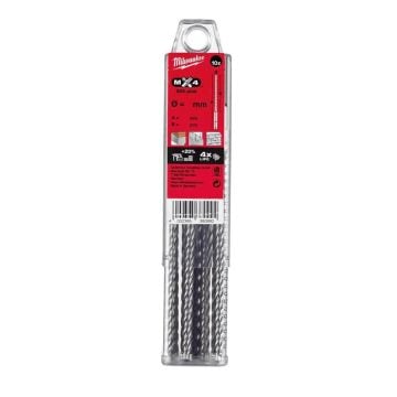 Milwaukee 4932352048 10mm x 215mm MX4 4 Cut SDS+ Drill Bit Set x10 Pcs