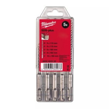 Milwaukee 4932352338 M2 SDS+ Drill Bit Set x5 Pcs