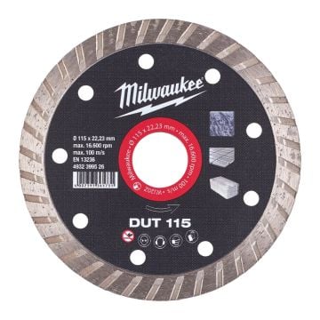 Milwaukee 4932399526 115mm DUT Diamond Blade