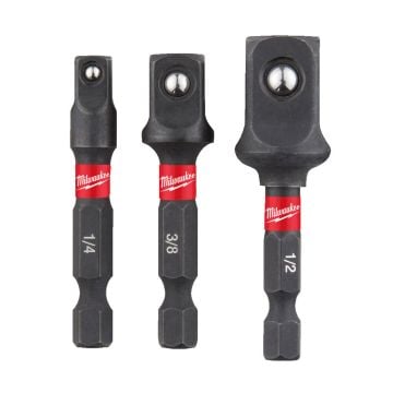 Milwaukee SHOCKWAVE Impact Duty Adaptor Set x3 Pcs 4932479228