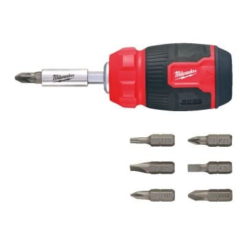 Milwaukee 8-in-1 Compact Multi-Bit Screwdriver 4932492807