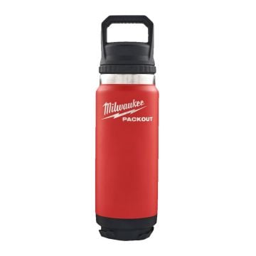 Milwaukee 4932493465 PACKOUT Insulated Bottle 710ml Chug Lid Red