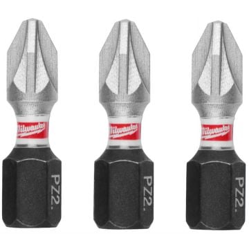 Milwaukee 4932500356 GEN4 SHOCKWAVE PZ2 25mm Impact screwdriver Bits x3 Pcs 