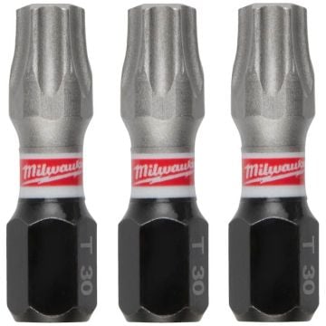 Milwaukee 4932500366 GEN4 SHOCKWAVE TX30 25mm Impact Screwdriver Bits x3 Pcs