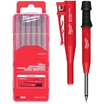 Milwaukee 4932501156 Mechanical Pencil Inc 10x Lead Replacements