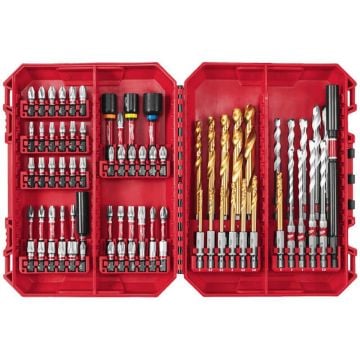 Milwaukee 4932501308 Gen 4 SHOCKWAVE Impact Duty Drill Bit Set x74 Pcs