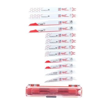 Milwaukee 49472229 Sawzall Reciprocating Saw Blade Set x12 Pcs