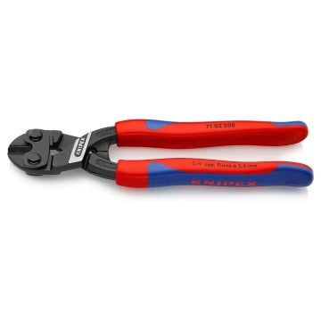 KNIPEX 71 02 200 CoBolt® Compact Bolt Cutter With Slim Multi-Component Grips 200 mm