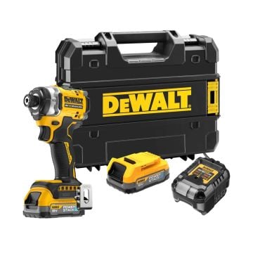 DeWalt DCF860E2T-GB 18v XR Brushless Impact Driver Inc 2x 1.7Ah Powerstack Batteries