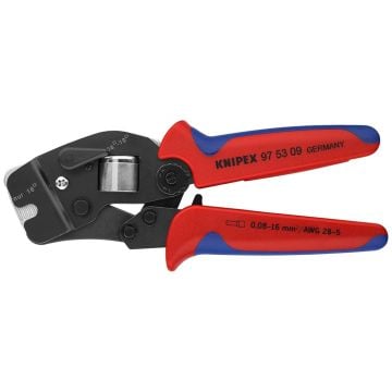 KNIPEX 97 53 09 Self-Adjusting Crimping Pliers With Multi-Component Grips Burnished 190 mm