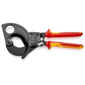 KNIPEX 95 36 280 Cable Cutter Insulated With Multi-Component Grips VDE-Tested 280mm