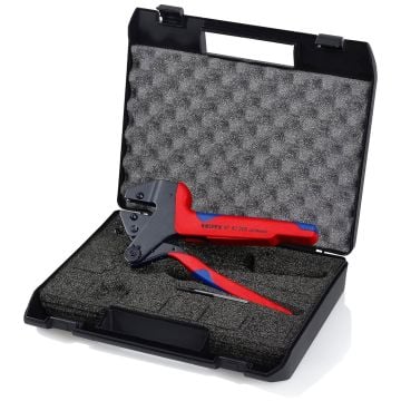 KNIPEX 97 43 200 Crimp System Pliers With Multi-Component Grips Burnished 200 mm