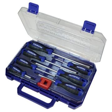 Faithfull SDSET8PRO Screwdriver Soft-Grip Set x8 Pcs
