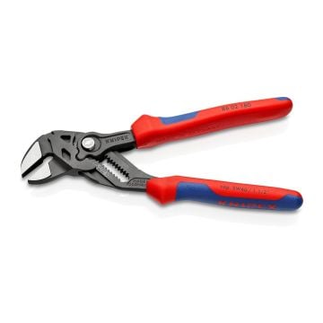 KNIPEX 86 02 180 Wrench Pliers With Multi-Component Grips 180 mm