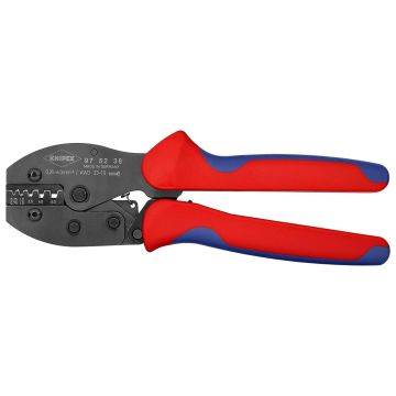KNIPEX 97 52 38 PreciForce® Crimping Pliers With Multi-Component Grips Burnished 220 mm