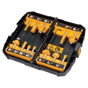 DeWalt DT90016-QZ 8mm Router Bit Set x12 Pcs