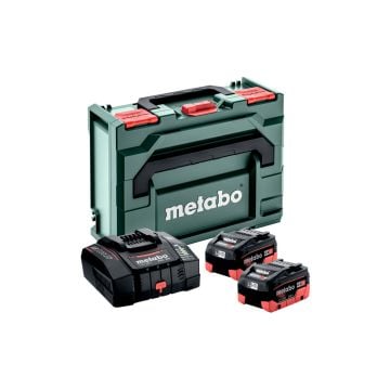 Metabo 685304380 18v Basic Set Inc. 2x 10.0Ah LiHD Batteries, ASC 290 Charger & metaBOX 145
