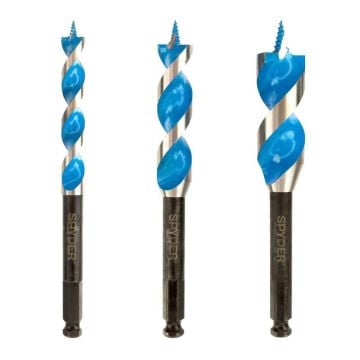 Spyder 12001 Woodboring Stinger Auger Bit Set x3 Pcs