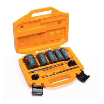Spyder 600925 Carbide Tipped Metal/Wood Rapid Core Eject Hole Saw Kit x9 pcs