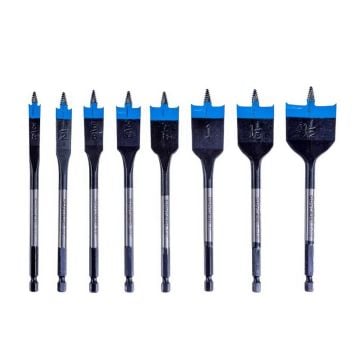 Spyder 11026 Woodboring Stinger Spade Drill Bit Set x8 Pcs