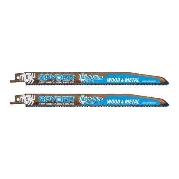 Spyder 200322 9-Inch 10-14 TPI Mach-Blue Bi-Metal Reciprocating Blade x2 Pcs
