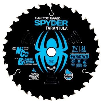 Spyder 13073 190mm x 24T Framing Circular Saw Blade