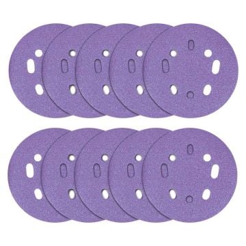 Trend AB/125/180A 180 Grit Random Orbital Sanding Discs 125mm x10 Pcs