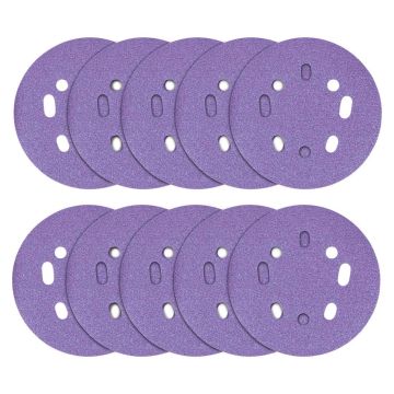 Trend AB/125/60Z 60 Grit Zirconium Random Orbital Sanding Discs 125mm x10 Pcs