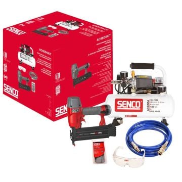 Senco AFN0024KITUK2 240v Finish Pro Brad Nailer & Low Noise Compressor
