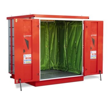 Armorgard CC200 CuttingCube Walk-In Cutting Booth With 110v LED Strip Lights