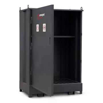 Armorgard DB2S DrumBank 2 Drum Enclosed Storage Unit With Shelf