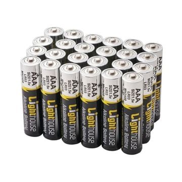 Lighthouse LHBATAAA24 AAA Alkaline Batteries x24 Pcs