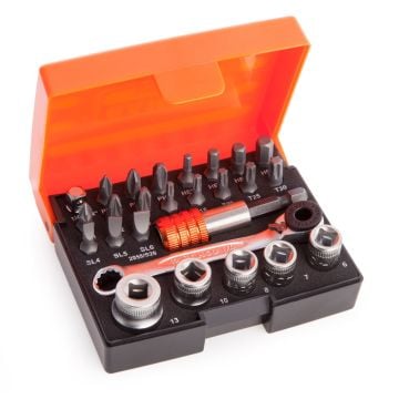 Bahco 2058/S26 1/4" Drive Ratchet and Socket Set 26 Pcs