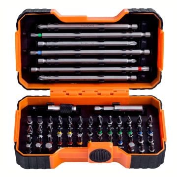 Bahco 59/S54BC Colour Coded Screwdriver Bit Set x54 Pcs
