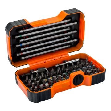 Bahco 59S54BCD Colour Coded Screwdriver Bit Set x54 Pcs