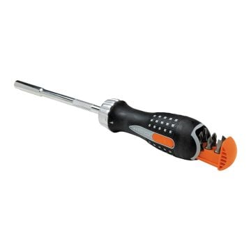 Bahco 808050 1/4" Bit Holder Ratcheting Screwdriver x6 Pcs
