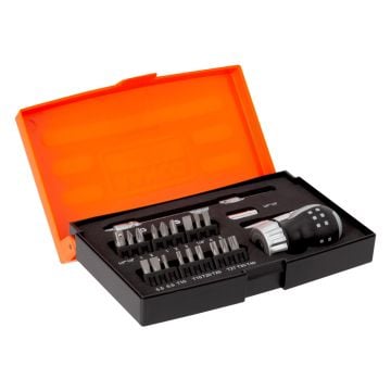 Bahco 808050S22 95mm Stubby Ratcheting Screwdriver Set x22 Pcs