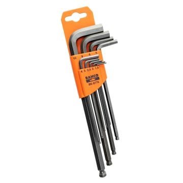 Bahco BE-9770 1.5mm-10mm Hex Allen Key Set 9 Pcs
