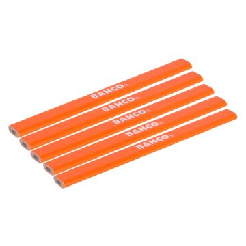 Bahco P-HB Grade Carpenters Pencil Pack x5 Pcs