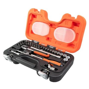 Bahco S290 1/4" Drive Ratchet and Socket Set 29 Pcs