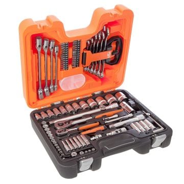 Bahco S910 1/4” & 1/2” Sockets & Combination Spanners Set 92 Pcs