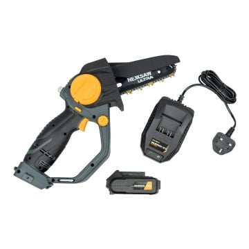 Batavia 7064356 18v Nexxsaw Compact 110mm One-Handed Chainsaw Inc 1x 2.0Ah Battery