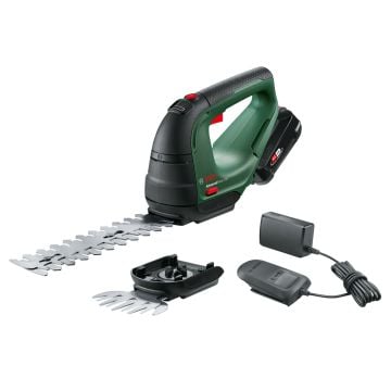 Bosch Green AdvancedShear 18V-10 Cordless Shrub & Grass Shear Set Inc 1x 2.0Ah Batt 0600857070