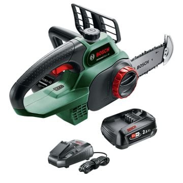 Bosch Green UniversalChain 18 200mm Chainsaw Inc 1x 2.5Ah Batt 06008B8070