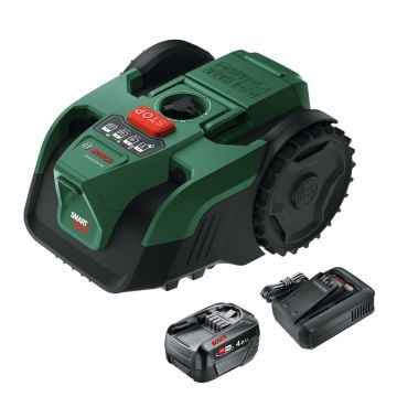 Bosch Green VISIMOW18V-100 18v Cordless Autonomous Robotic Lawn Mower Inc 1x 4.0Ah Battery 06008E1070
