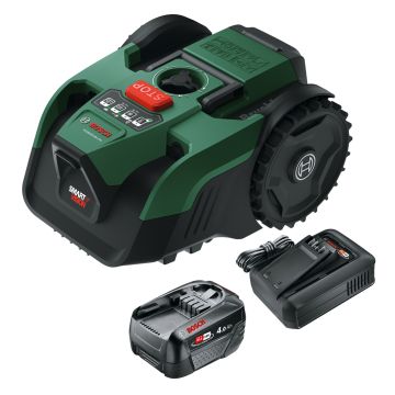 Bosch Green VISIMOW18V-200 18v Brushless Autonomous Robotic Lawn Mower Inc 1x 4.0Ah Battery 06008E1170