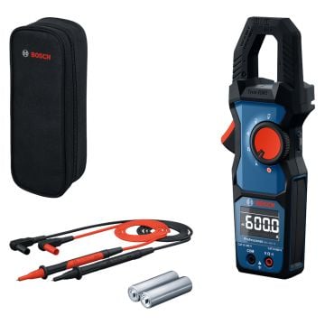 Bosch Professional GMC 600-15 Clamp Meter Inc MS 90 Test Leads & 2x AA Batts