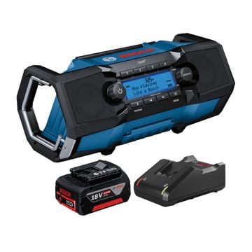 Bosch Professional GPB 18V-2 SC DAB+/Bluetooth Radio 18v / 240v Inc 1x 5.0Ah Battery