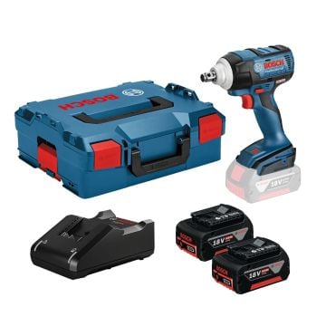 Bosch Professional GDS 18V-300 Brushless 1/2" Impact Wrench Inc 2x 4.0Ah Batts